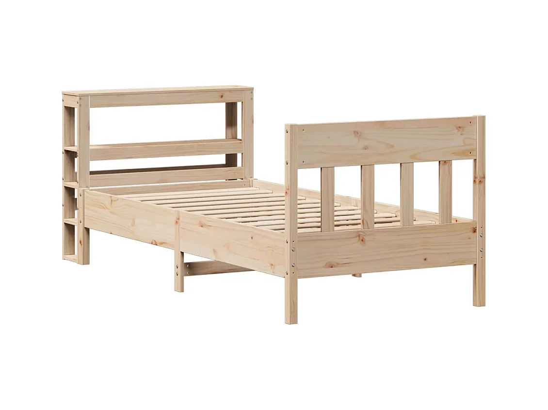 Bettgestell ohne Matratze 75x190 cm Massivholz Kiefer