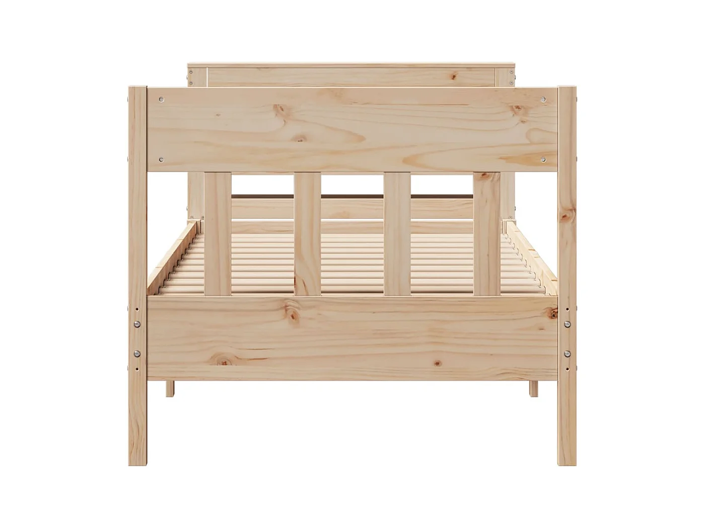 Bettgestell ohne Matratze 75x190 cm Massivholz Kiefer
