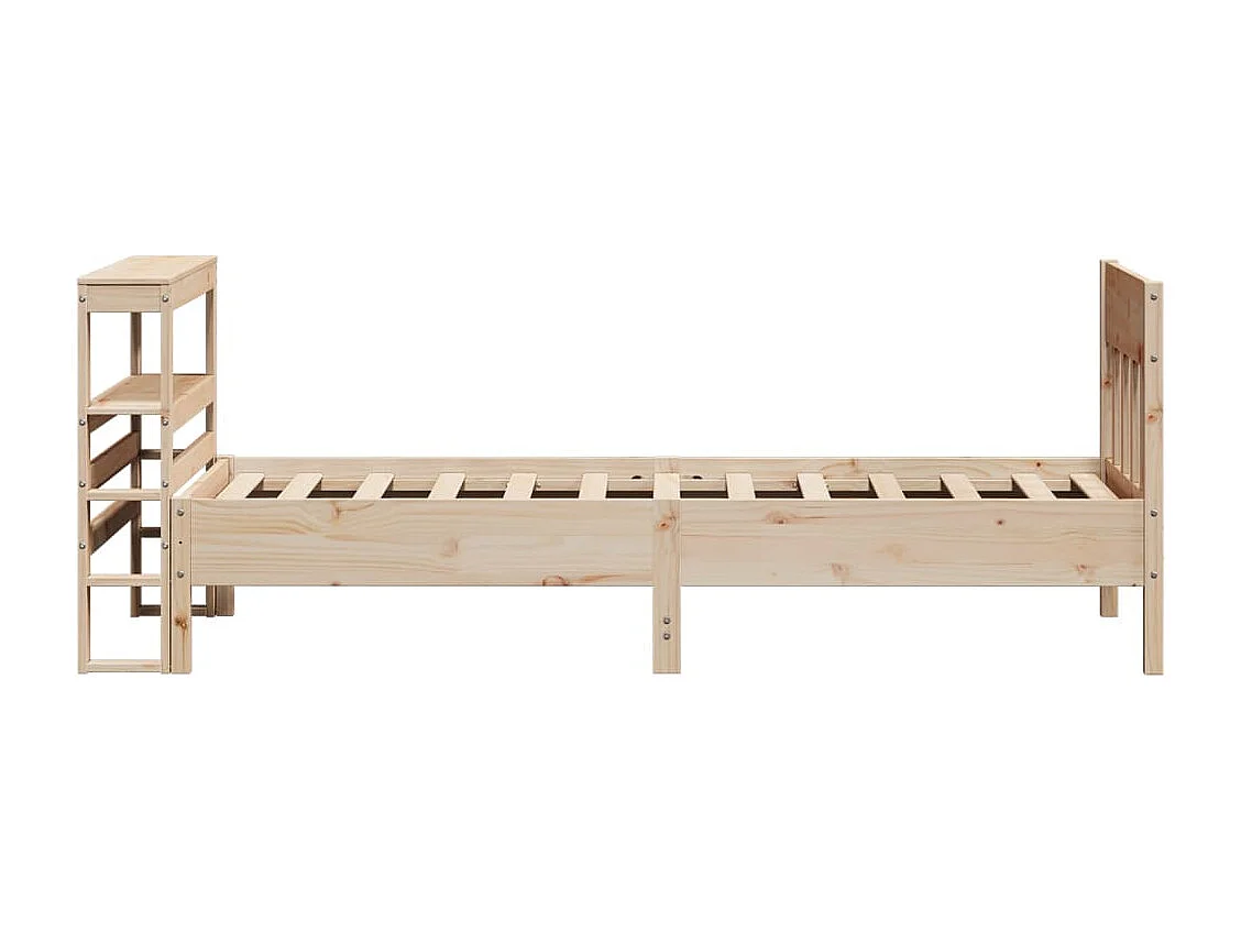 Cadre de lit sans matelas 75x190 cm bois de pin massif