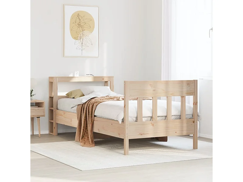 Bedframe zonder matras 75x190 cm massief grenenhout