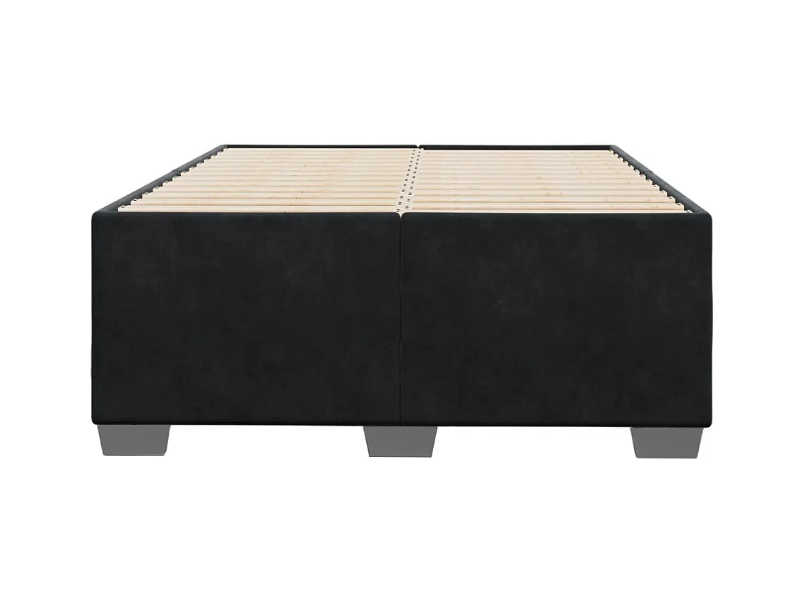 Bedframe zonder matras zwart 120x190 cm fluweel