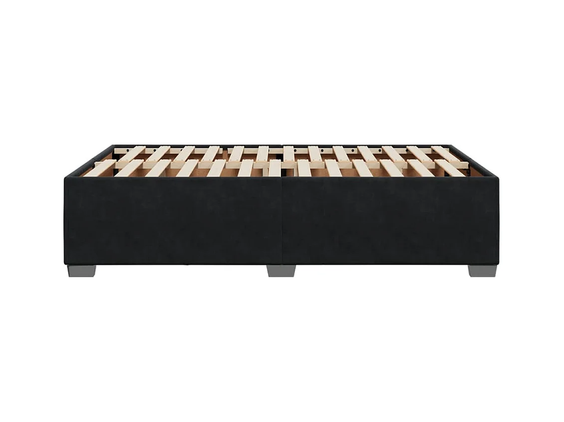 Bedframe zonder matras zwart 120x190 cm fluweel