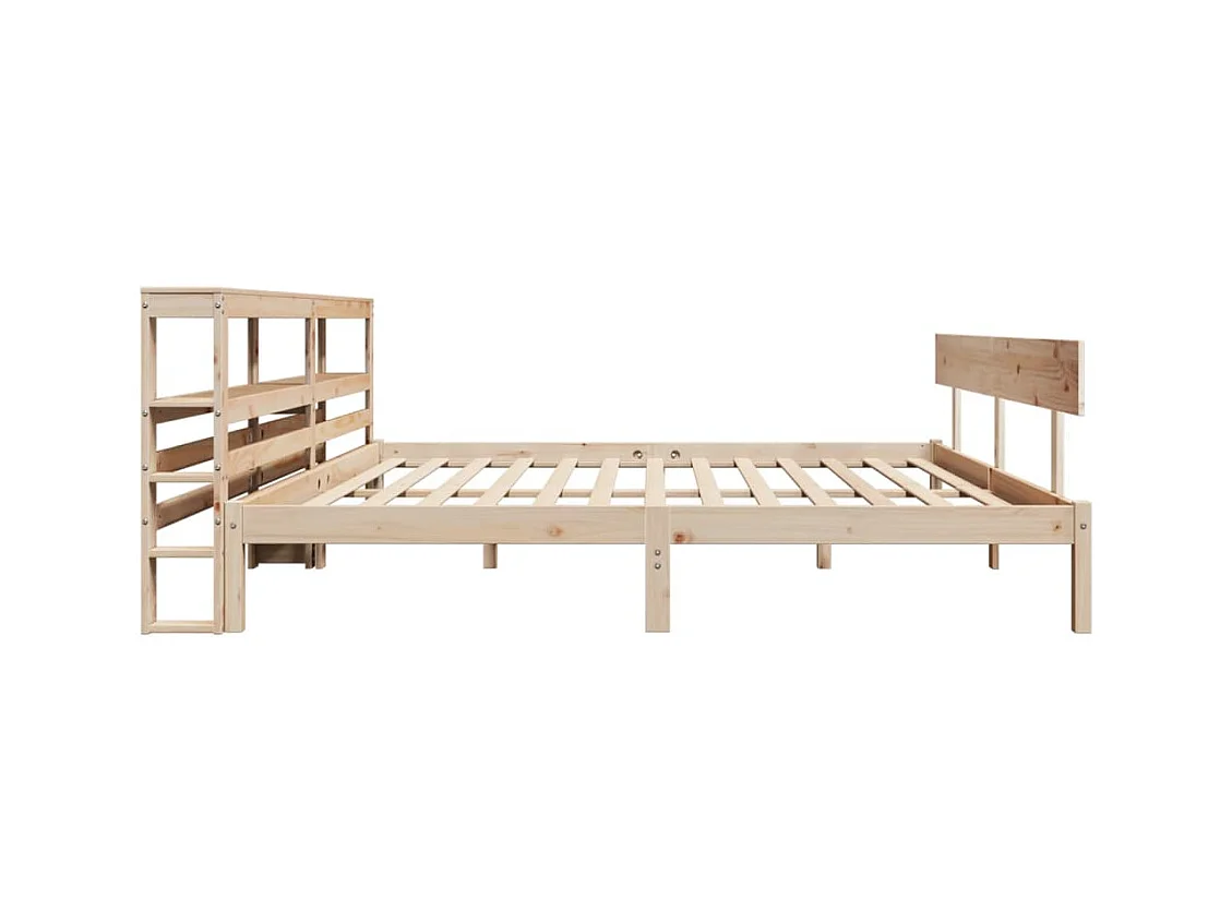 Cadre de lit sans matelas 180x200 cm bois massif de pin