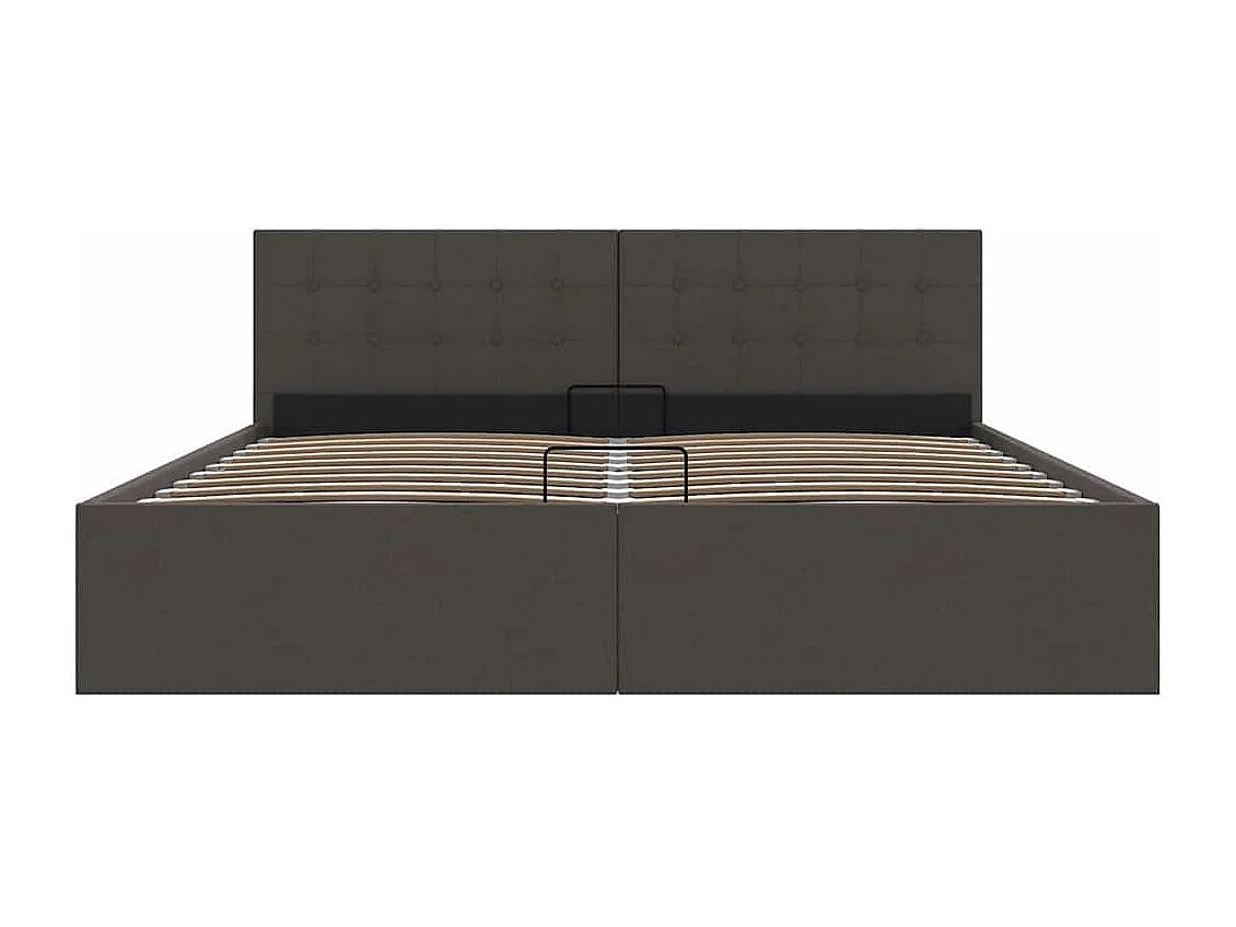 Cadre de lit à rangement hydraulique sans matelas 160x200 cm