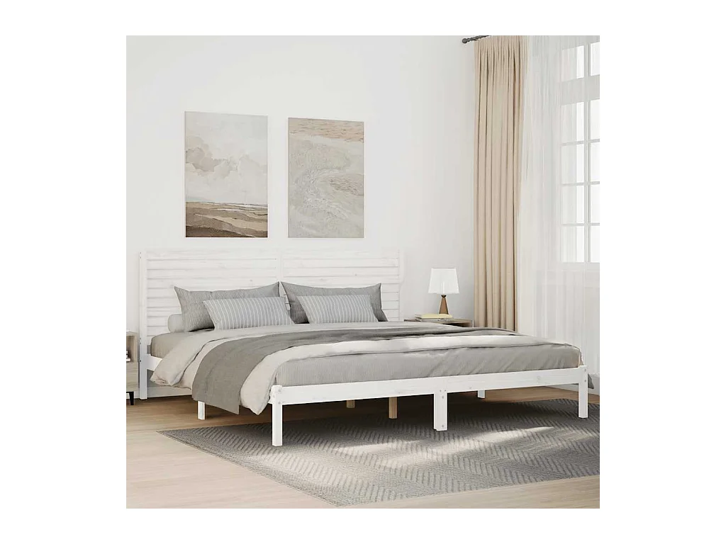 Extra lang bedframe zonder matras 200x220 cm massief hout