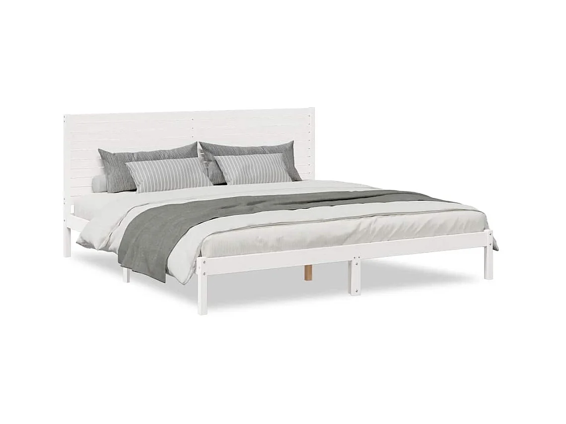 Extra lang bedframe zonder matras 200x220 cm massief hout
