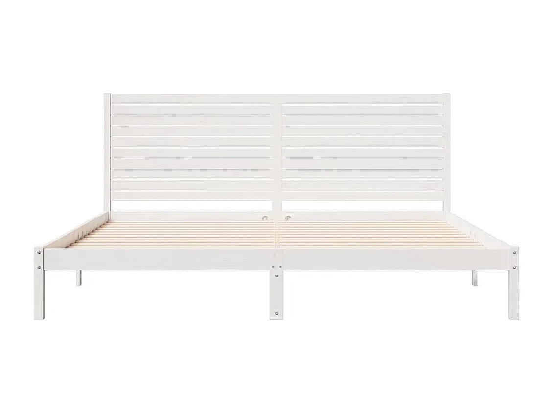 Estructura de cama extra larga sin colchón 200x220 cm madera maciza