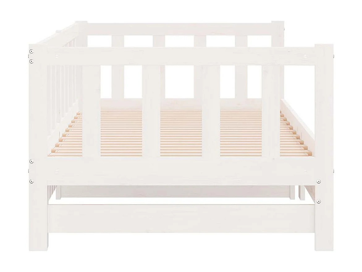 Lit de jour et lit gigogne sans matelas 90x200 cm bois massif