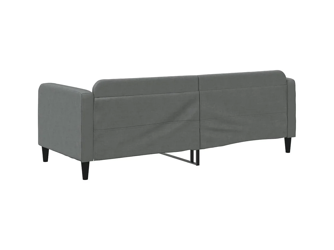 Lit de repos sans matelas gris foncé 80x200 cm tissu