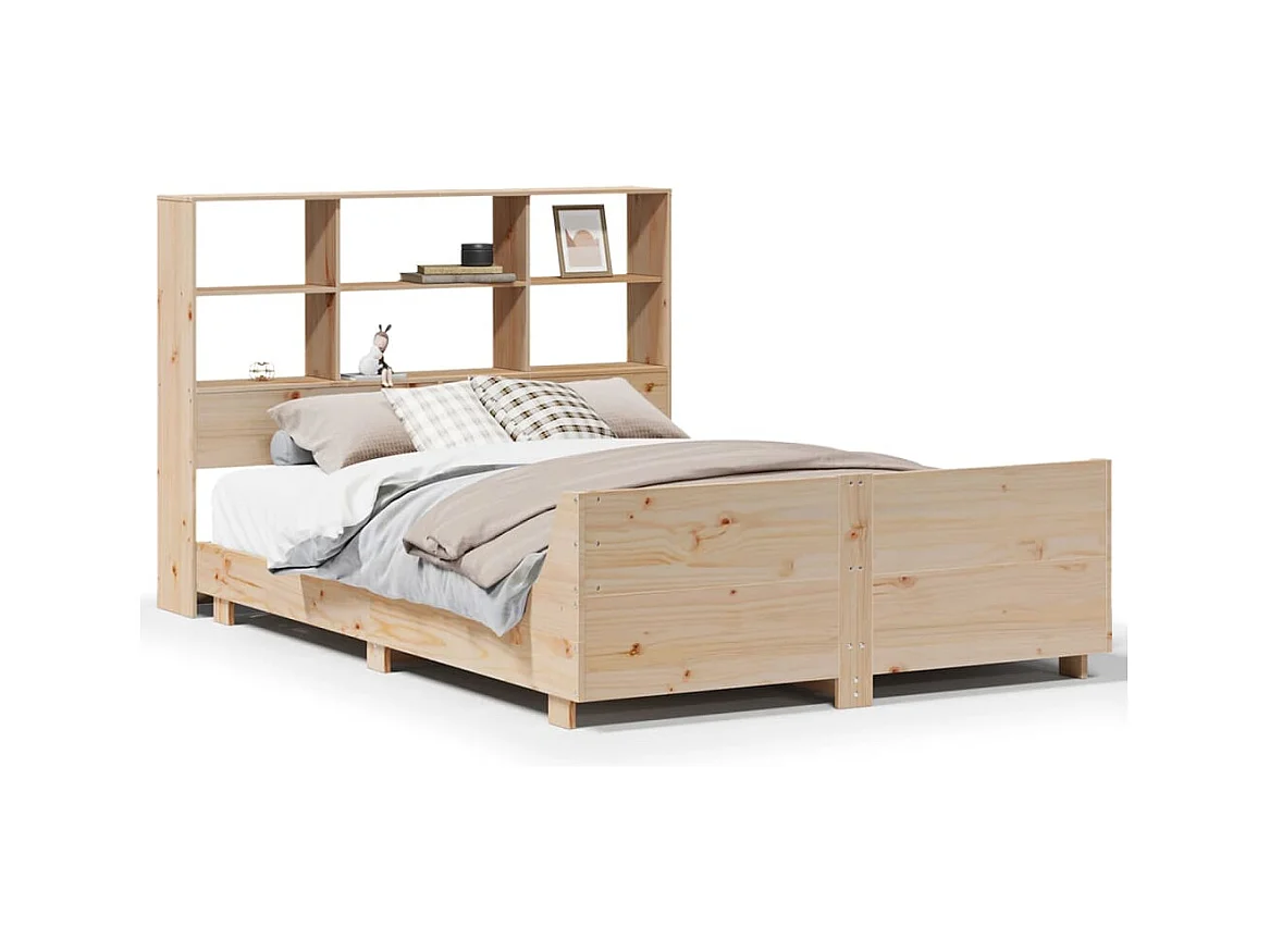 Bedframe zonder matras 140x190 cm massief grenenhout