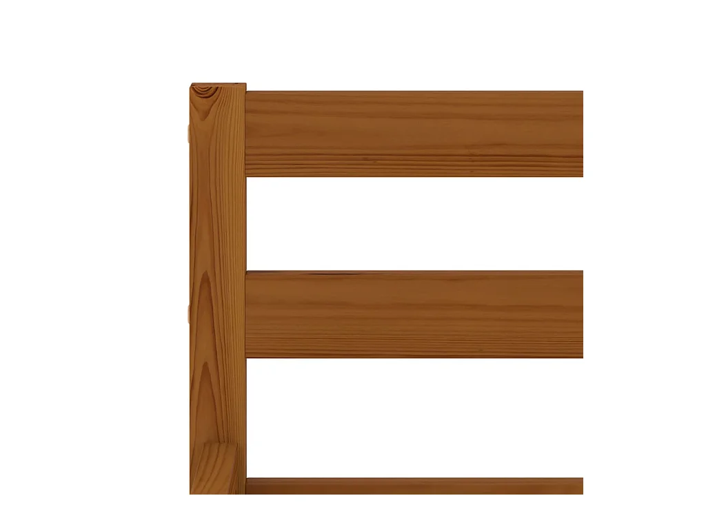 Bedframe zonder matras honingbruin massief grenen 140x200 cm
