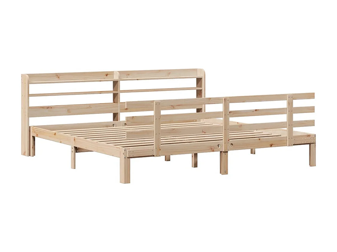 Estructura de cama con cabecero sin colchón 180x200 cm