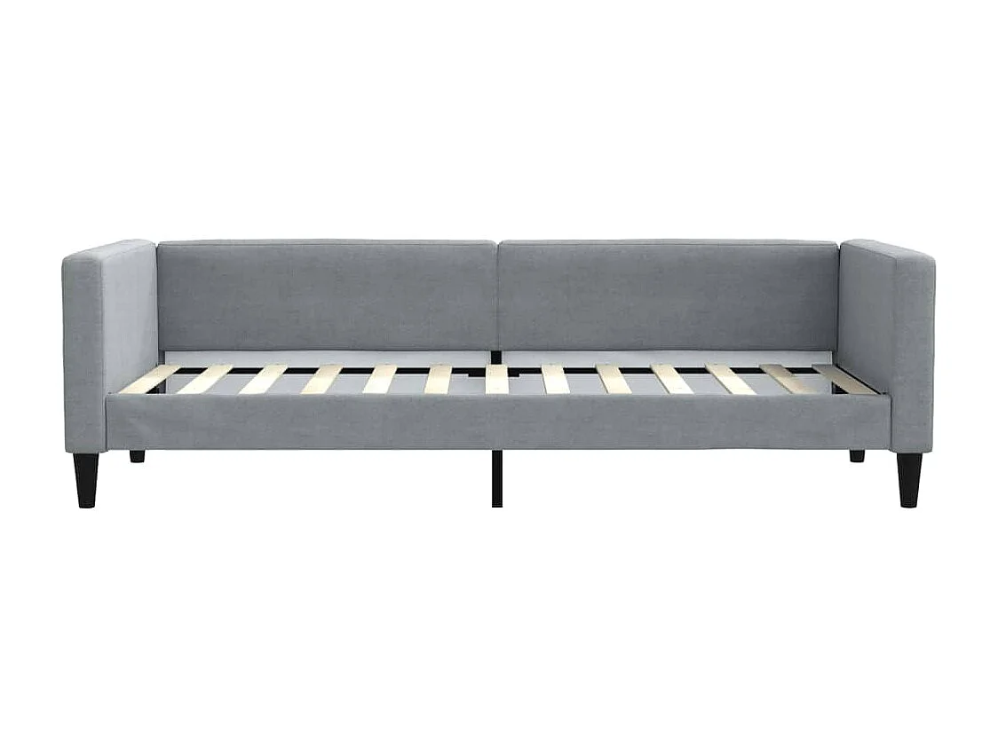 Divano letto con letto estraibile senza materasso grigio chiaro 80x200 cm