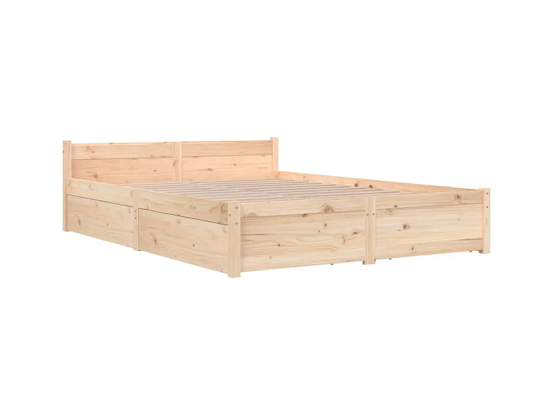 Bedframe zonder matras met lades 140x200 cm