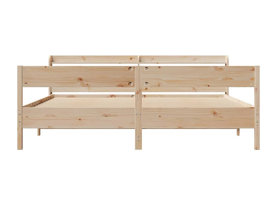 Estructura de cama sin colchón 180x200 cm madera maciza de pino