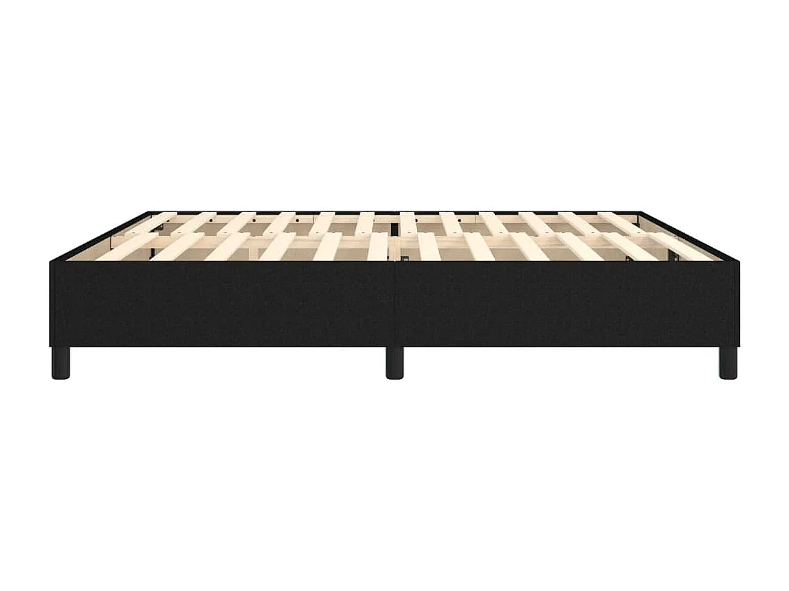 Bettgestell ohne Matratze schwarz 200x200 cm Stoff