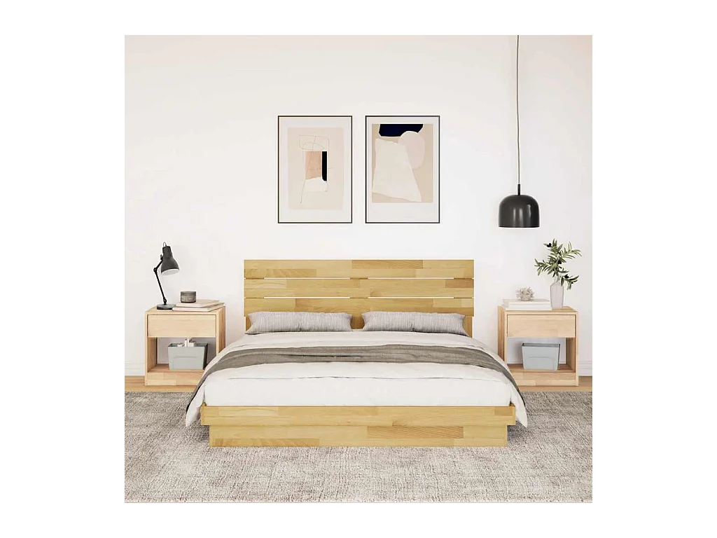 Struttura letto con testiera senza materasso 160 x 200 cm