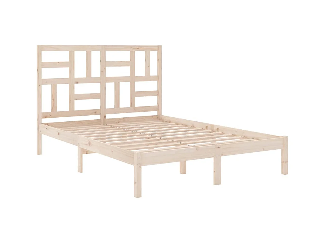 Bedframe van massief hout zonder matras 160x200 cm