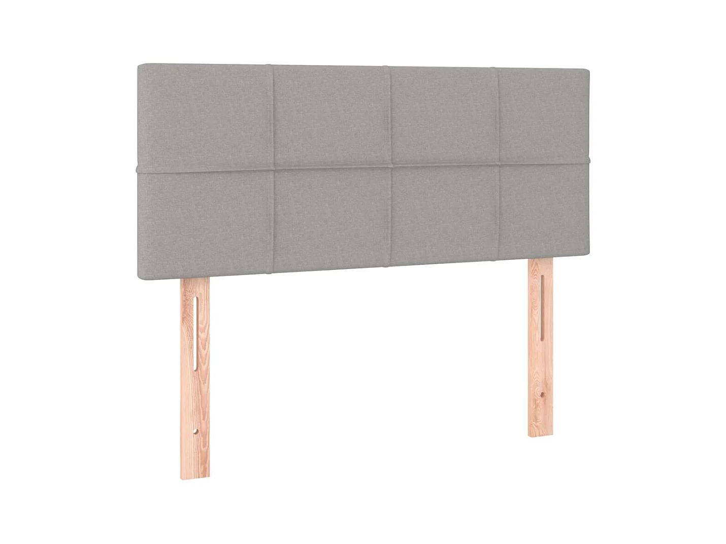 Lattenbodem met matras Lichtgrijs 90x200 cm Stof