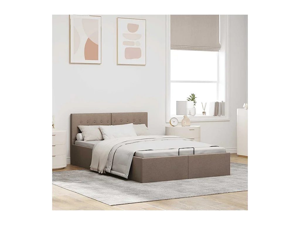 Somier hidráulico con canapé sin colchón 140x200 cm