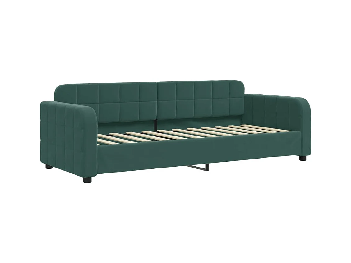 Daybed zonder matras donkergroen 80x200 cm fluweel
