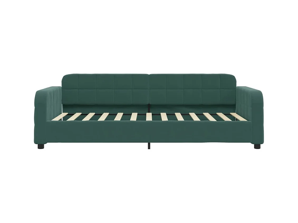 Daybed zonder matras donkergroen 80x200 cm fluweel