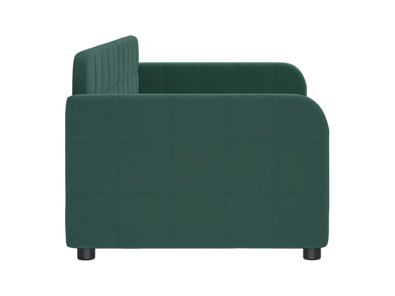 Daybed zonder matras donkergroen 80x200 cm fluweel