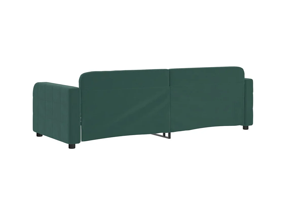Daybed zonder matras donkergroen 80x200 cm fluweel