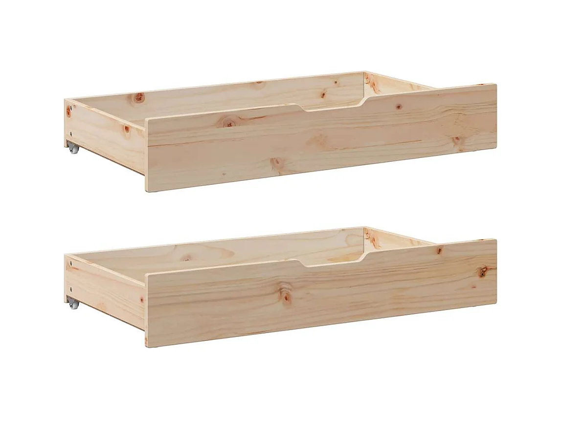 Dagbed met onderschuifbed en lades zonder matras 80x200 cm