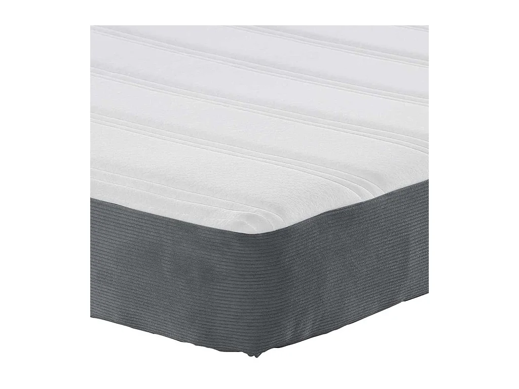 Bedmatras met grijze matrasstof 160 x 200 cm