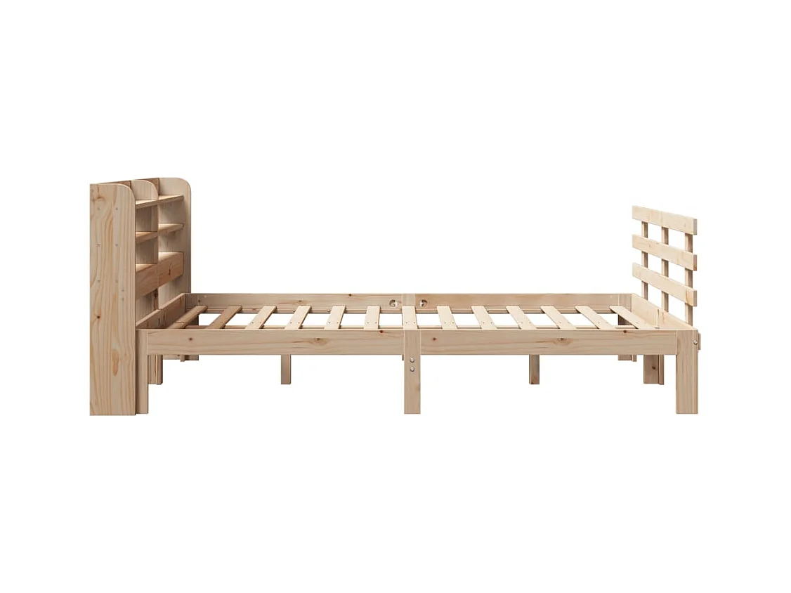 Estructura de cama con cabecero sin colchón 160x200 cm