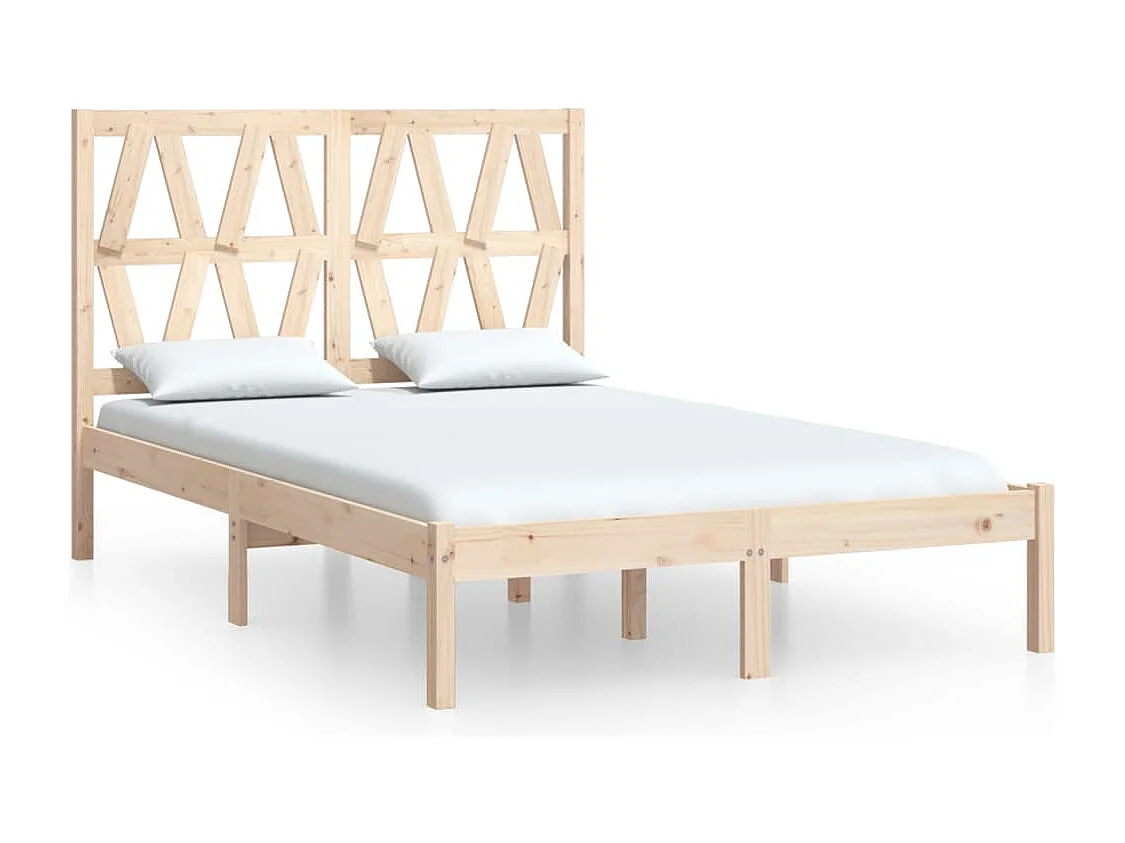Bedframe van massief hout zonder matras