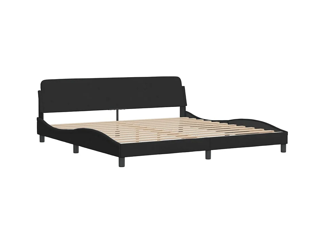 Bedframe zonder matras zwart 200x200 cm fluweel
