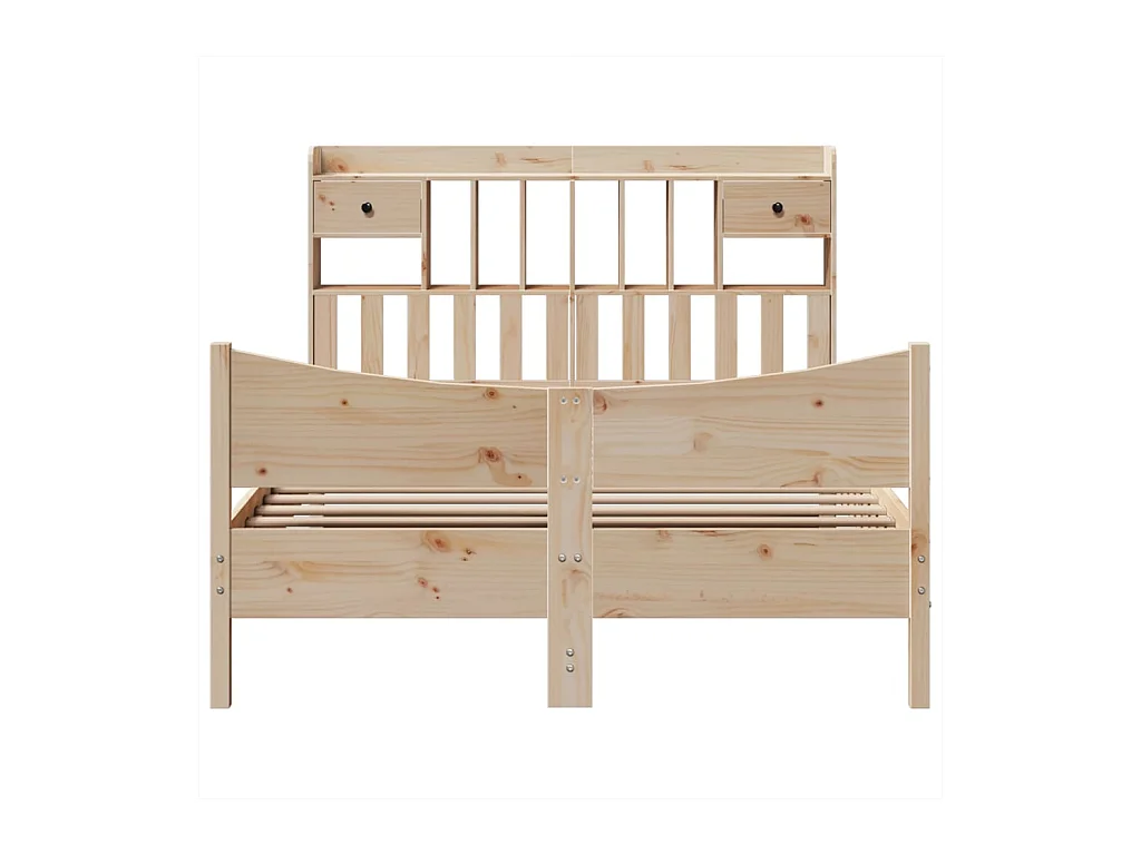 Struttura letto senza materasso 160x200 cm in legno massello di pino