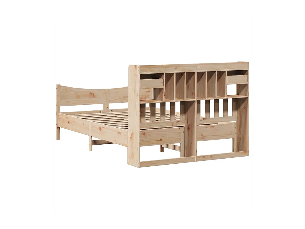 Struttura letto senza materasso 160x200 cm in legno massello di pino