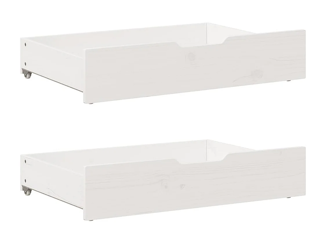 Bettgestell ohne Matratze weiß 200x200 cm Kiefer Massivholz