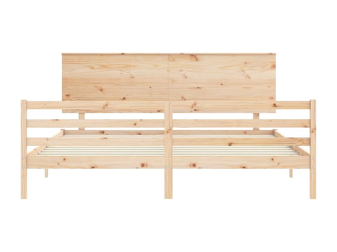 Bettgestell ohne Matratze 200x200 cm Massivholz