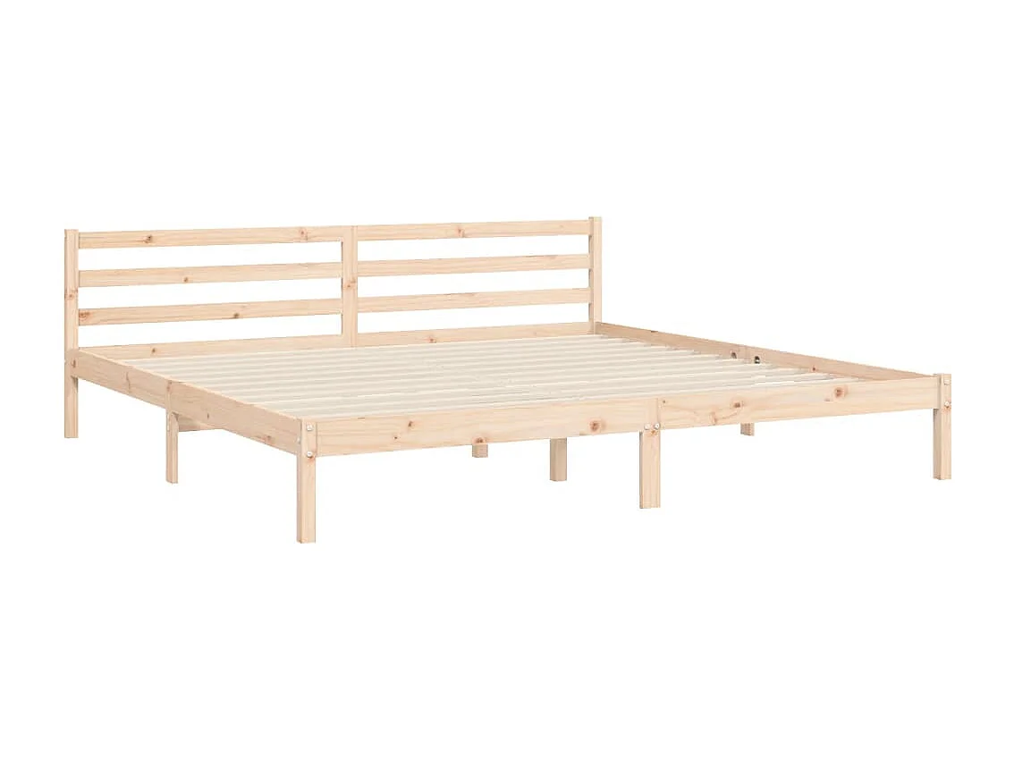 Bedframe zonder matras 200x200 cm massief hout