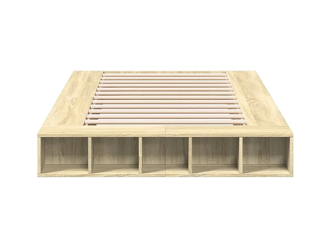 Bedframe zonder matras Sonoma eiken 120x200 cm