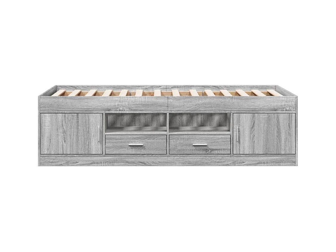 Dagbed met lades zonder matras Sonoma grijs 90x200 cm
