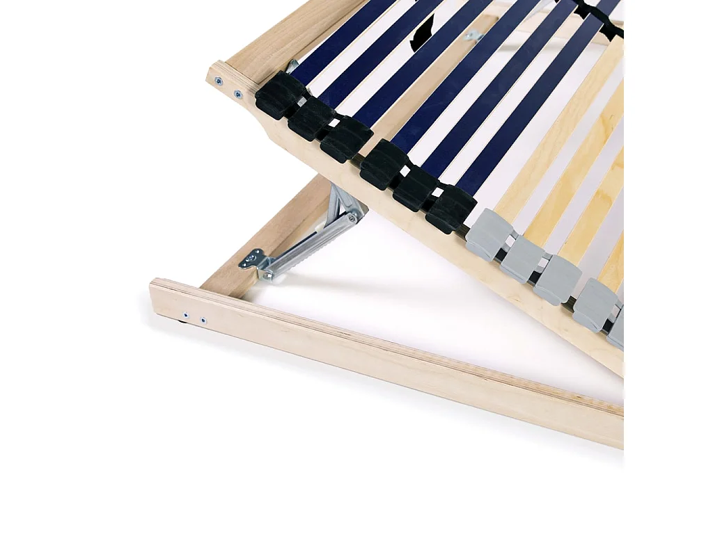 Sommiers à lattes sans matelas 2 pcs avec 42 lattes 80x200 cm