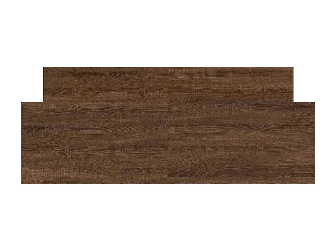 Cadre de lit sans matelas chêne marron 120x190 cm