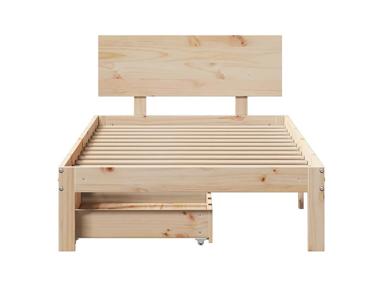 Bedframe met lades zonder matras 90x190 cm