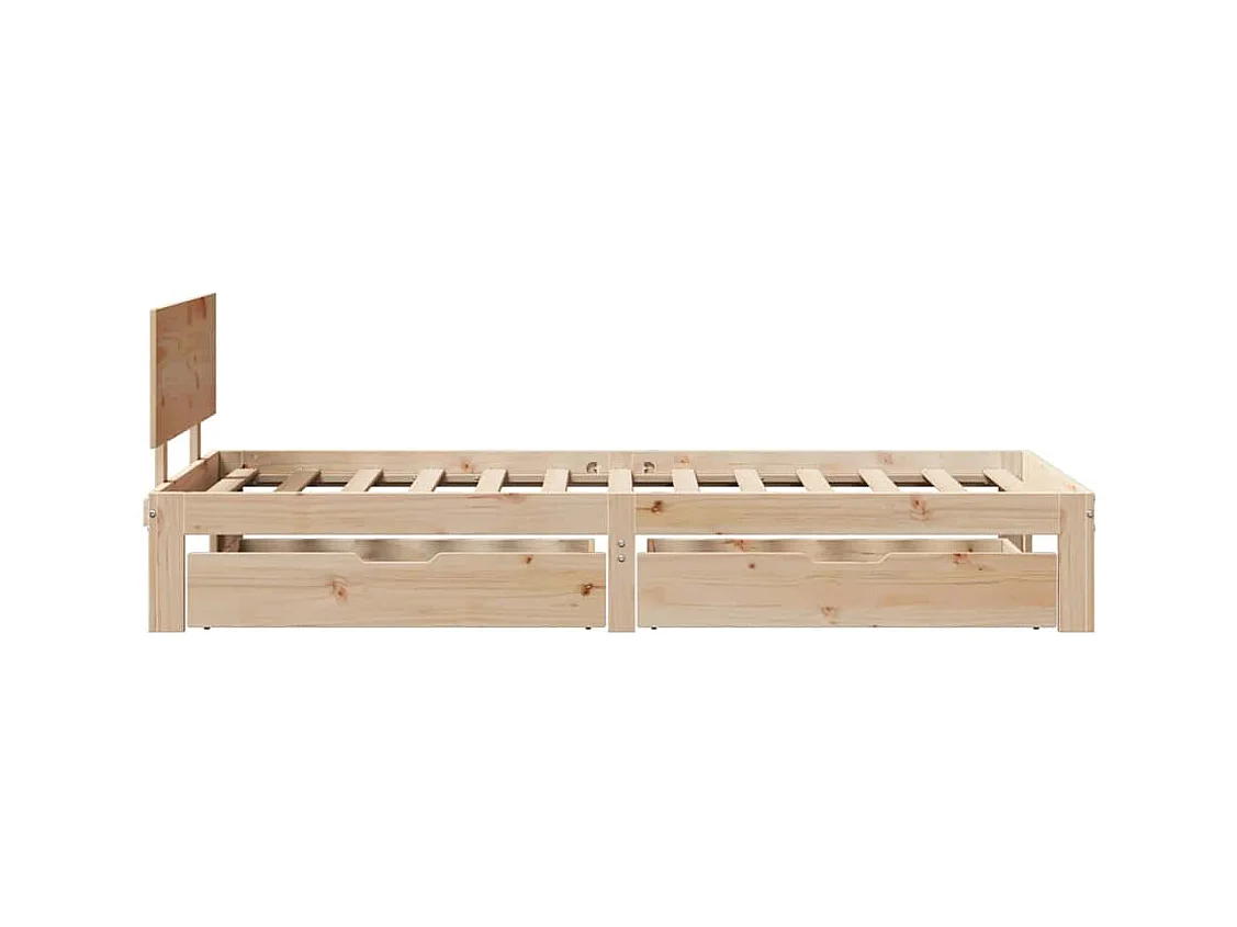 Bedframe met lades zonder matras 90x190 cm