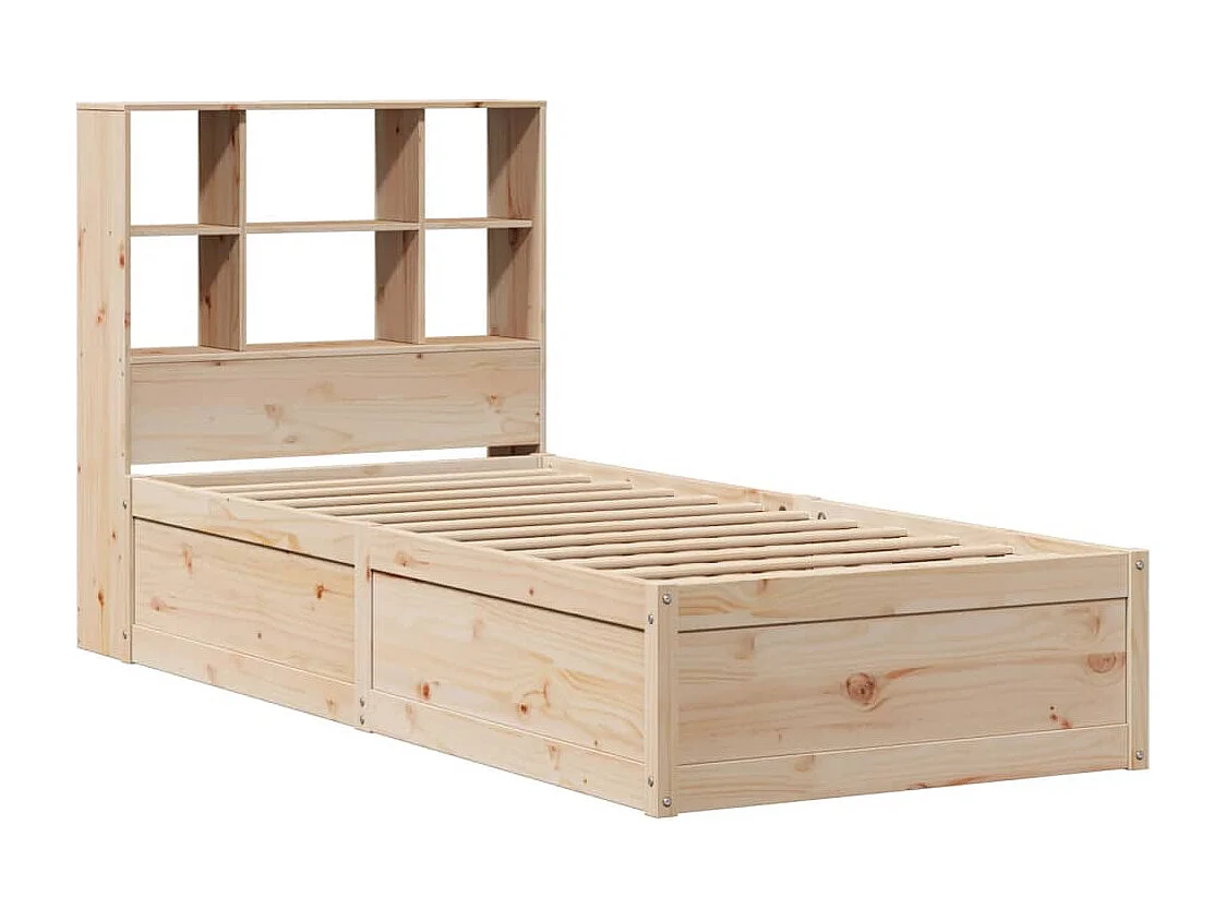 Struttura letto senza materasso 90x190 cm in legno massello di pino