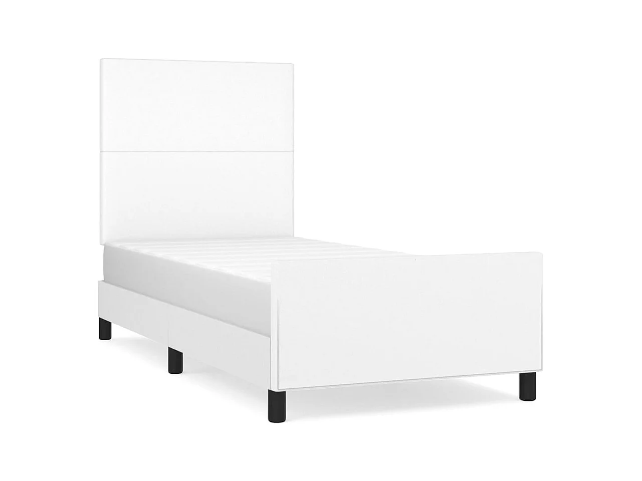 Bedframe zonder matras wit 90x190 cm kunstleer