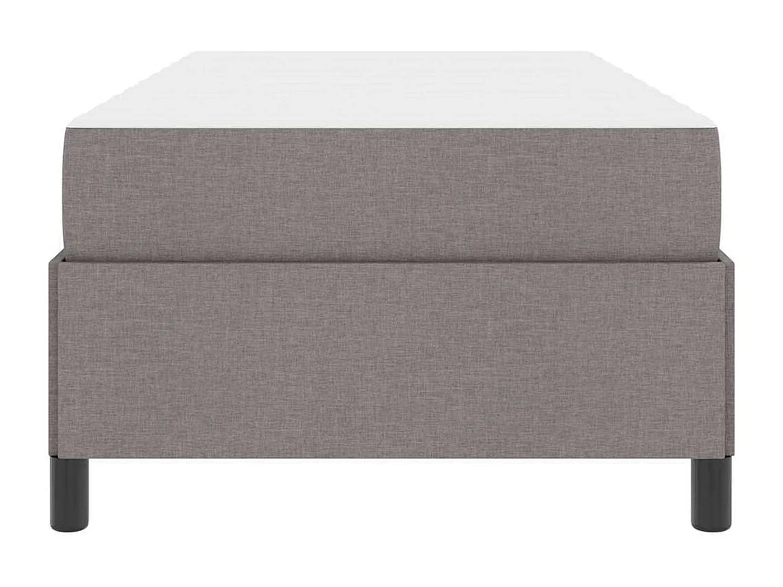 Letto a molle tortora e nero 90 x 190 cm