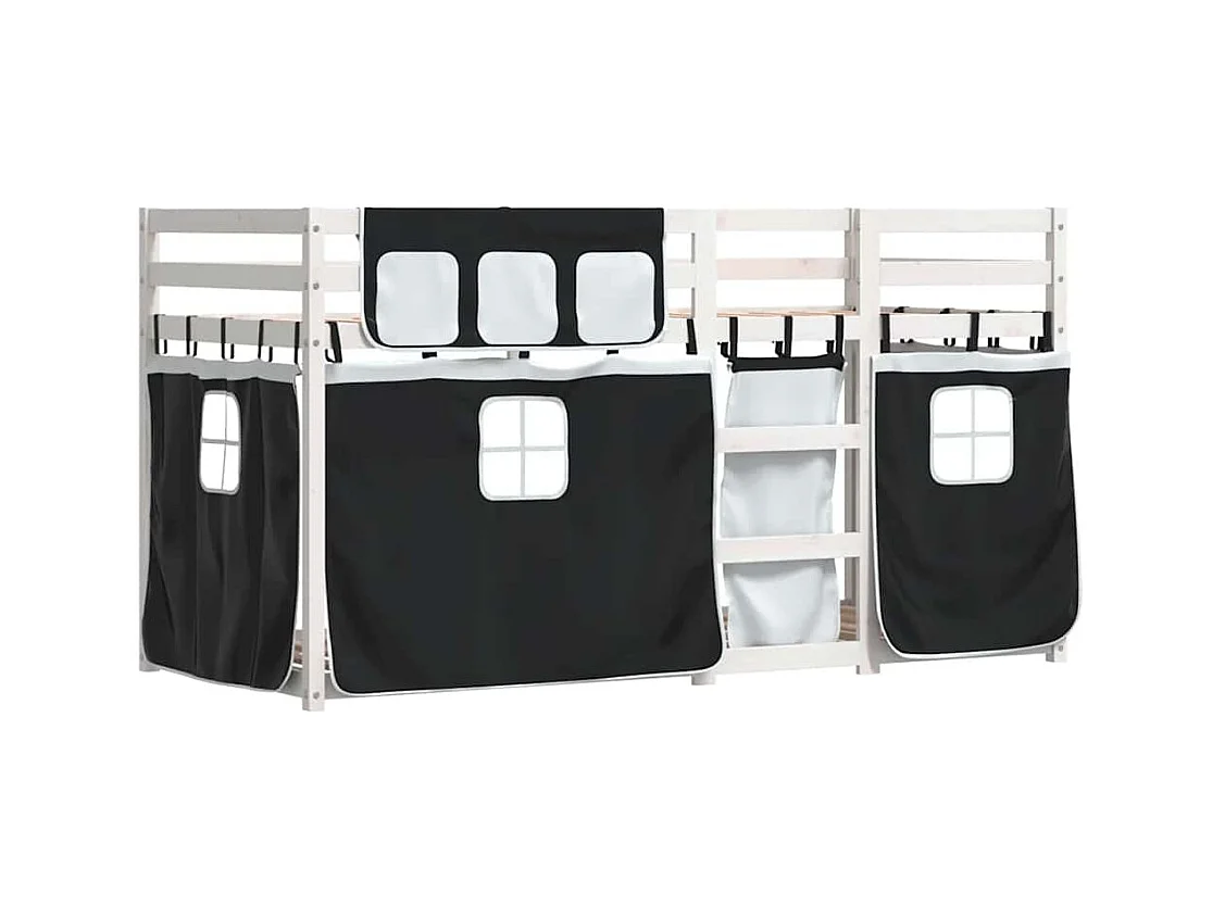 Stapelbed zonder matras 90x200 cm massief grenenhout