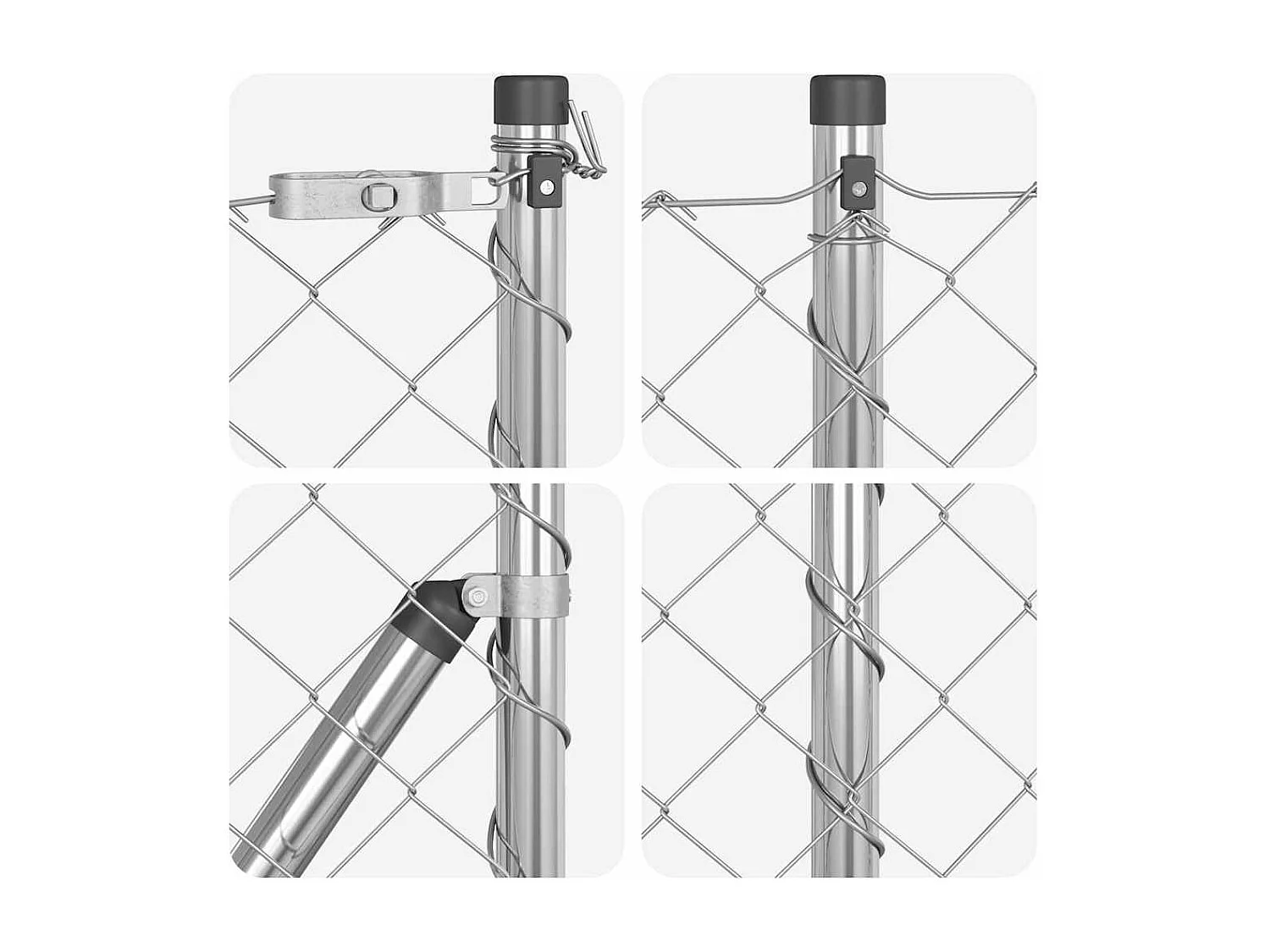 Struttura letto senza materasso velluto grigio 100x200 cm