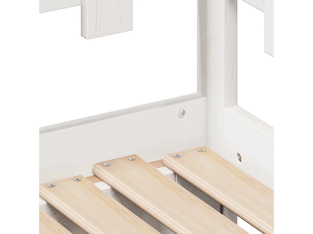 Tagesbett mit Ausziehbett und Schubladen ohne Matratze weiß 80x200cm